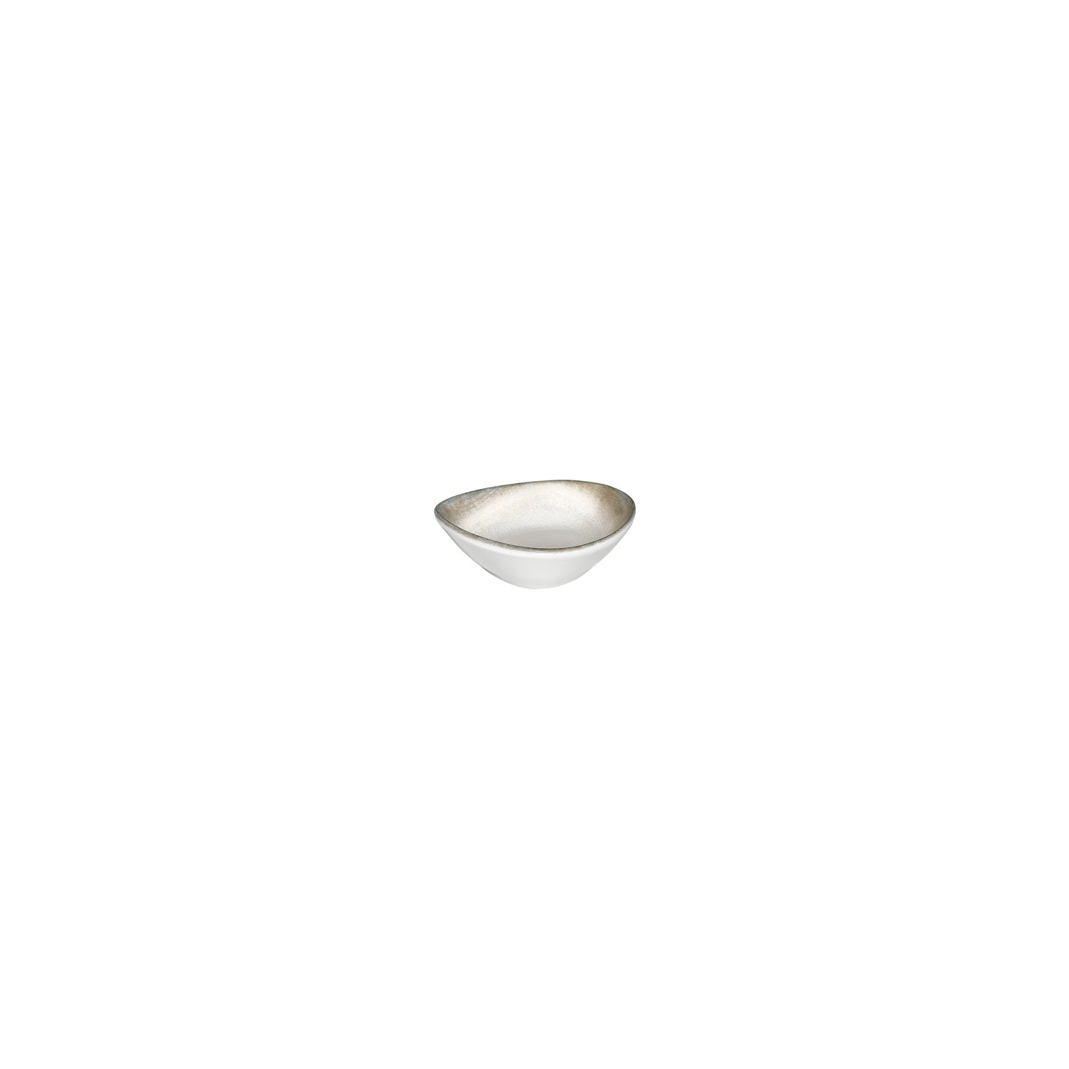 Ephyra 4" x 3.5" x h:0" 3 oz. Organic Gray Vitrified Bowl (Set of 4)