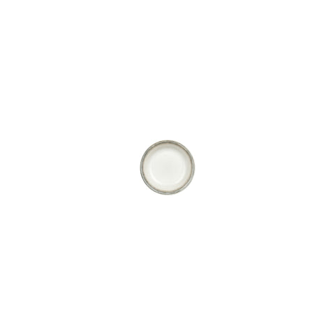 Ephyra dia.3.5" h:0.75" 2 oz. Round Gray Vitrified Deep Plate (Set of 4)