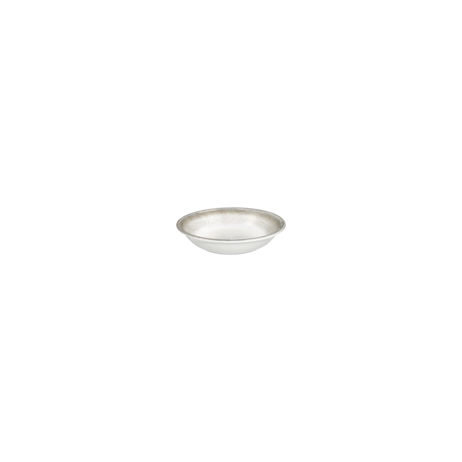 Ephyra dia.5" h:1" 5 oz. Round Gray Vitrified Deep Plate (Set of 4)