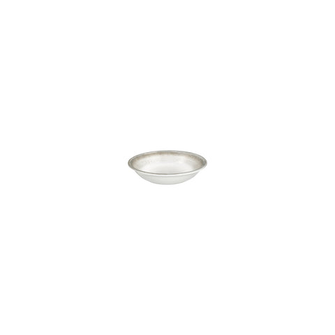 Ephyra dia.5" h:1" 5 oz. Round Gray Vitrified Deep Plate (Set of 4)