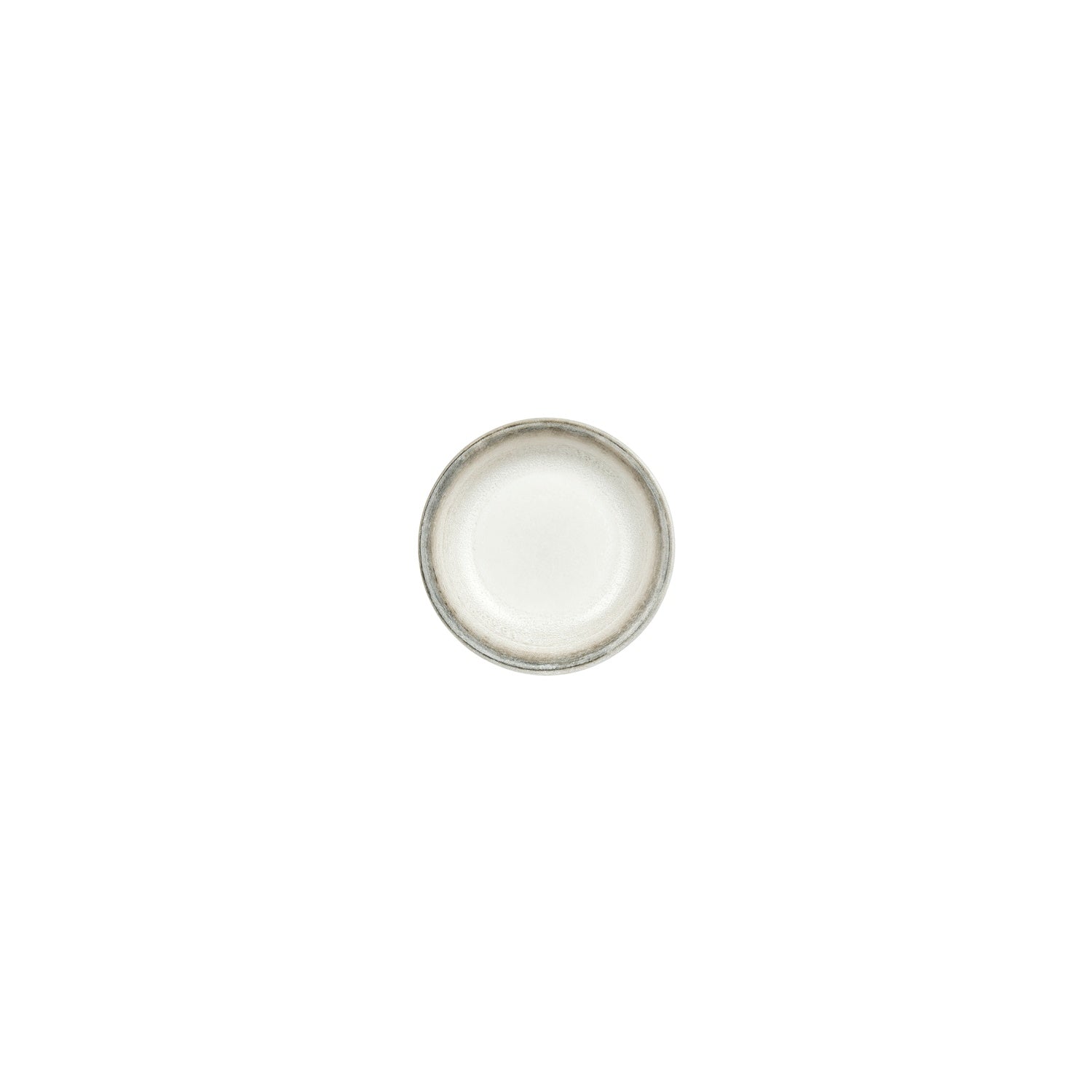 Ephyra dia.5" h:1" 5 oz. Round Gray Vitrified Deep Plate (Set of 4)