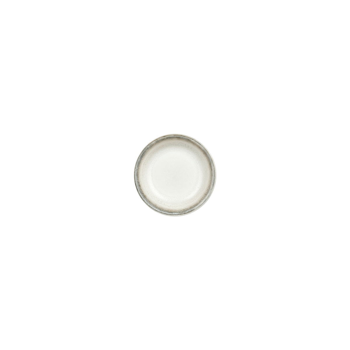 Ephyra dia.5" h:1" 5 oz. Round Gray Vitrified Deep Plate (Set of 4)
