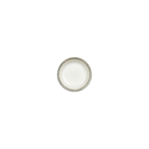 Ephyra dia.5" h:1" 5 oz. Round Gray Vitrified Deep Plate (Set of 4)