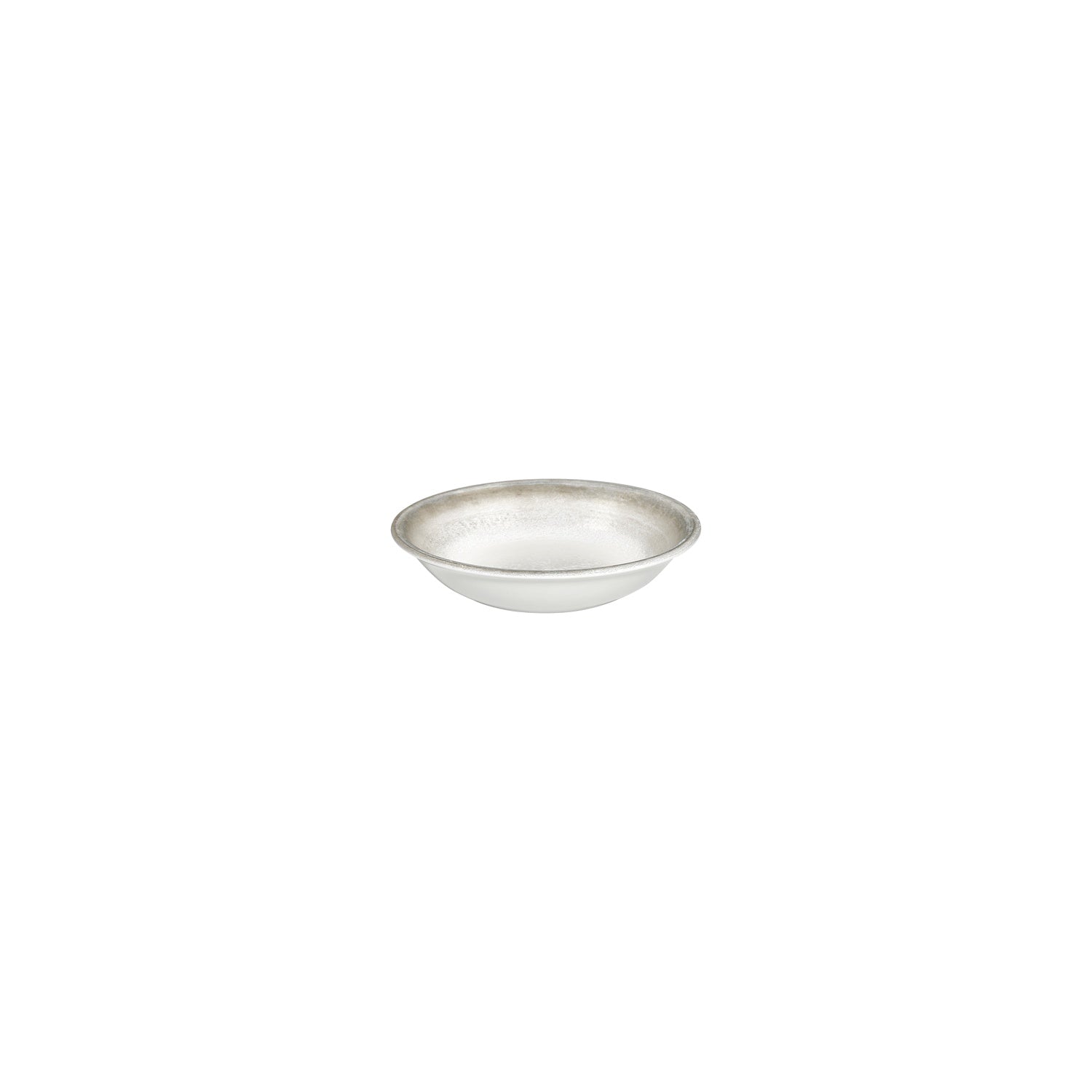 Ephyra dia.6" h:1.25" 7 oz. Round Gray Vitrified Deep Plate (Set of 4)