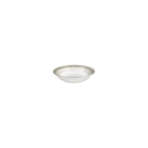 Ephyra dia.6" h:1.25" 7 oz. Round Gray Vitrified Deep Plate (Set of 4)