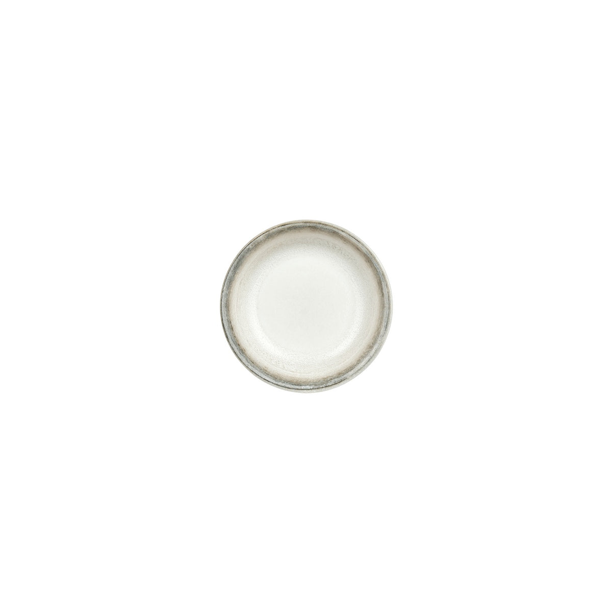 Ephyra dia.6" h:1.25" 7 oz. Round Gray Vitrified Deep Plate (Set of 4)