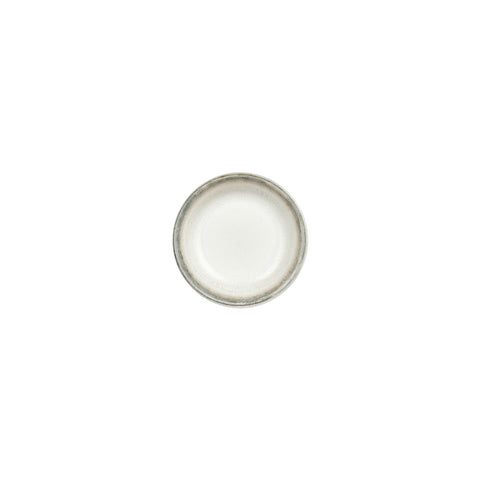 Ephyra dia.6" h:1.25" 7 oz. Round Gray Vitrified Deep Plate (Set of 4)
