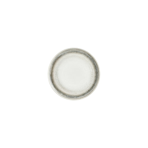 Ephyra dia.7.5" Round Gray Vitrified Plate (Set of 4)