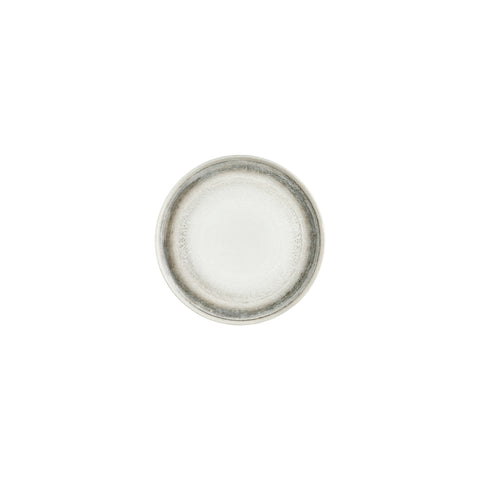 Ephyra dia.7.5" Round Gray Vitrified Plate (Set of 4)