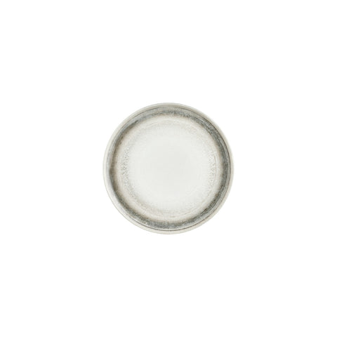 Ephyra dia.8.25" Round Gray Vitrified Plate (Set of 4)