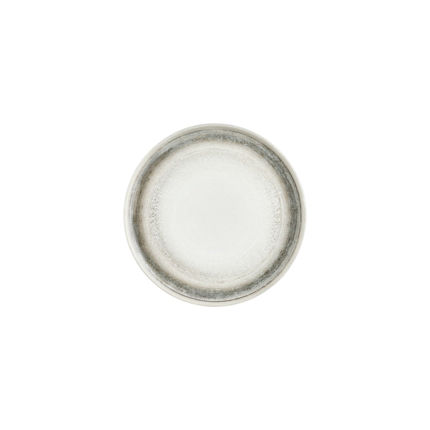 Ephyra dia.9" Round Gray Vitrified Plate (Set of 4)