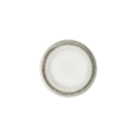 Ephyra dia.9" Round Gray Vitrified Plate (Set of 4)