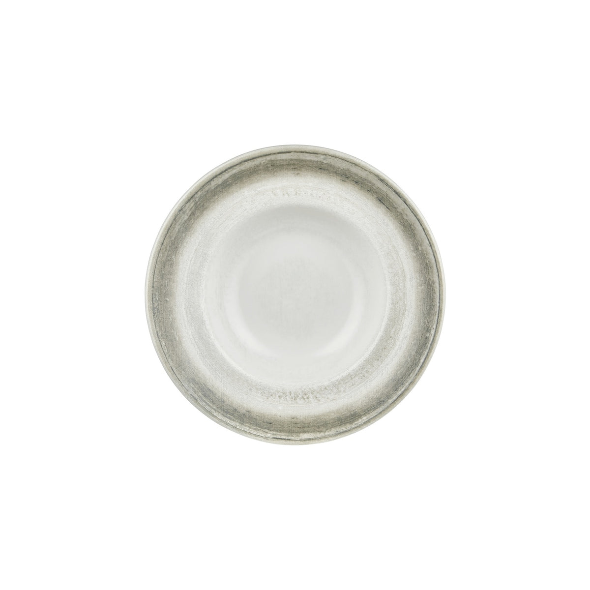Ephyra dia.10.75" h:2.5" 17 oz. Round Gray Vitrified Deep Plate (Set of 6)