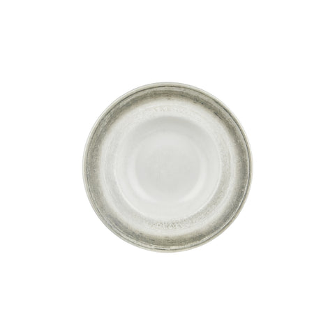 Ephyra dia.10.75" h:2.5" 17 oz. Round Gray Vitrified Deep Plate (Set of 6)