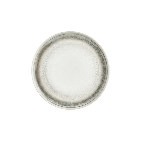 Ephyra dia.11.75" Round Gray Vitrified Plate (Set of 6)