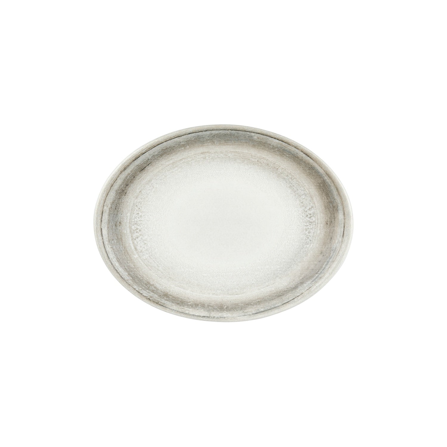 Ephyra 12.25" x 9.5" x h:1" Oval Gray Vitrified Platter (1 each)