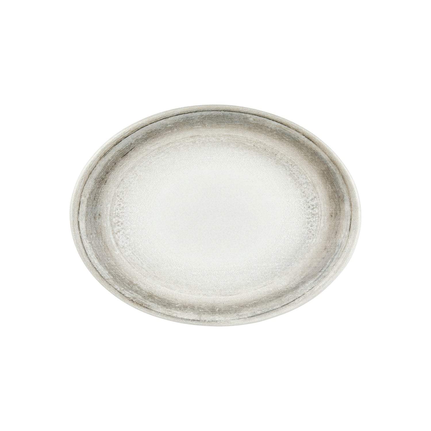 Ephyra 14.25" x 11" x h:1.25" Oval Gray Vitrified Platter (1 each)