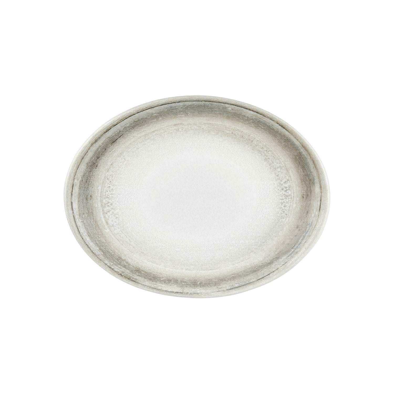 Ephyra 14.25" x 11" x h:1.25" Oval Gray Vitrified Platter (1 each)