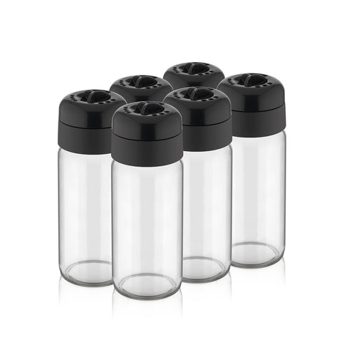 Glass Spice Shaker Set (Set of 6)