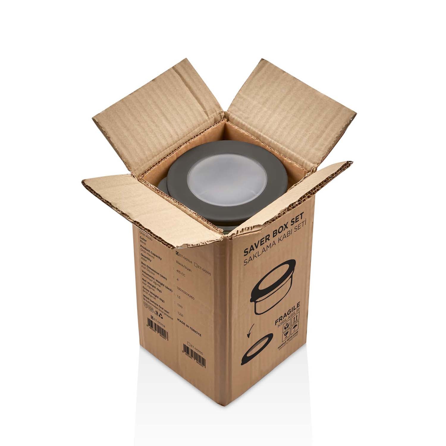 Glass Food Storage Containers (Set of 4)