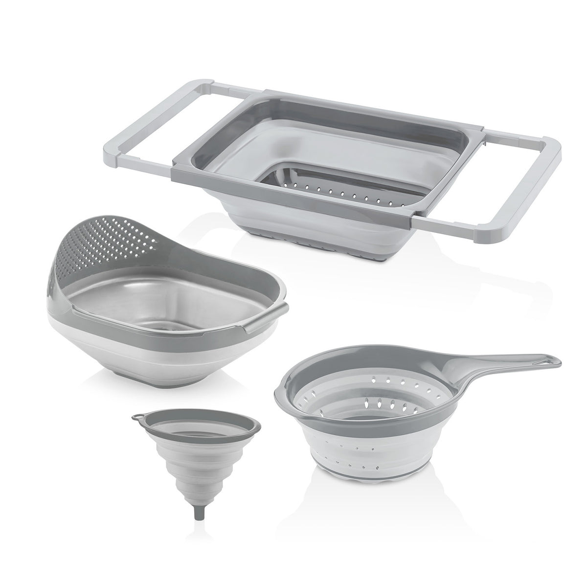 Collapsible Colander And Strainer Set (Set of 4)