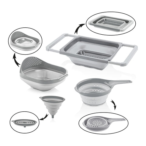 Collapsible Colander And Strainer Set (Set of 4)