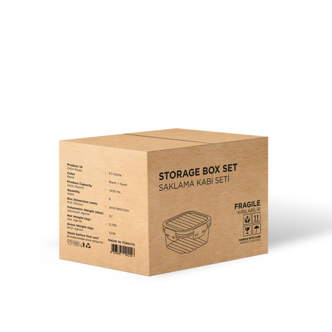 Food Storage Container (Set of 6)