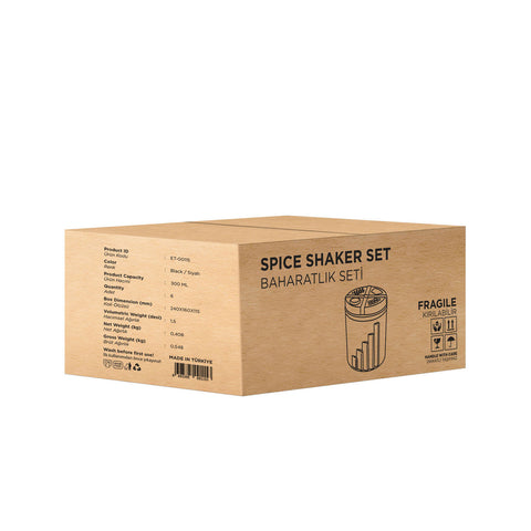 Spice Shaker Set With Adjustable Lid (Set of 6)