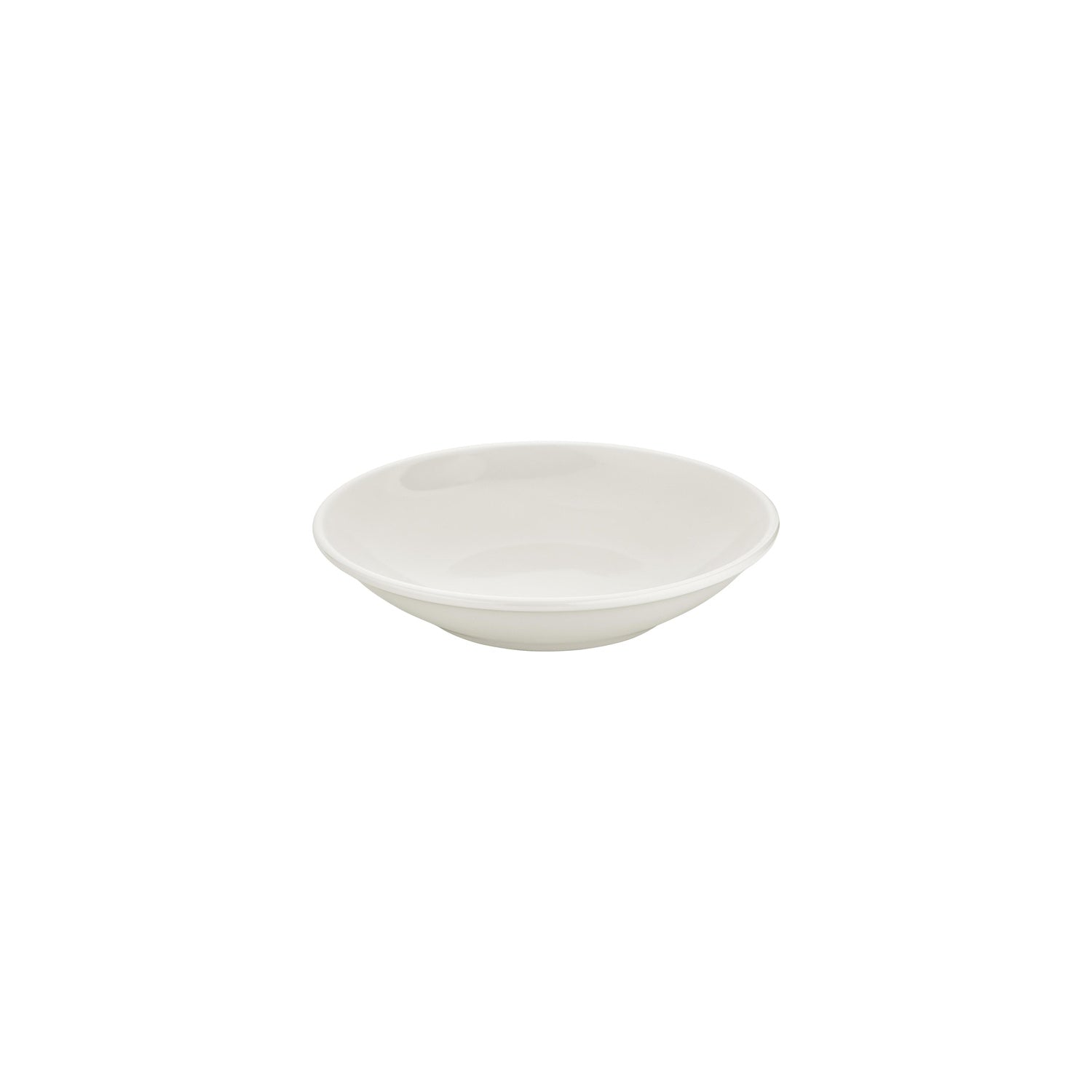 Gourmet dia.9" h:1.75" 34 oz. Round Warm White Vitrified Deep Plate (Set of 6)