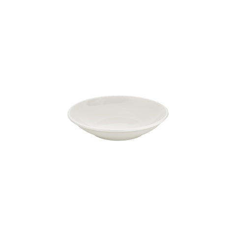Gourmet dia.9" h:1.75" 34 oz. Round Warm White Vitrified Deep Plate (Set of 6)