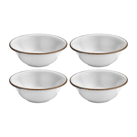 Grace dia.6" h:2" 12 oz. Round Brown Vitrified Bowl (Set of 4)