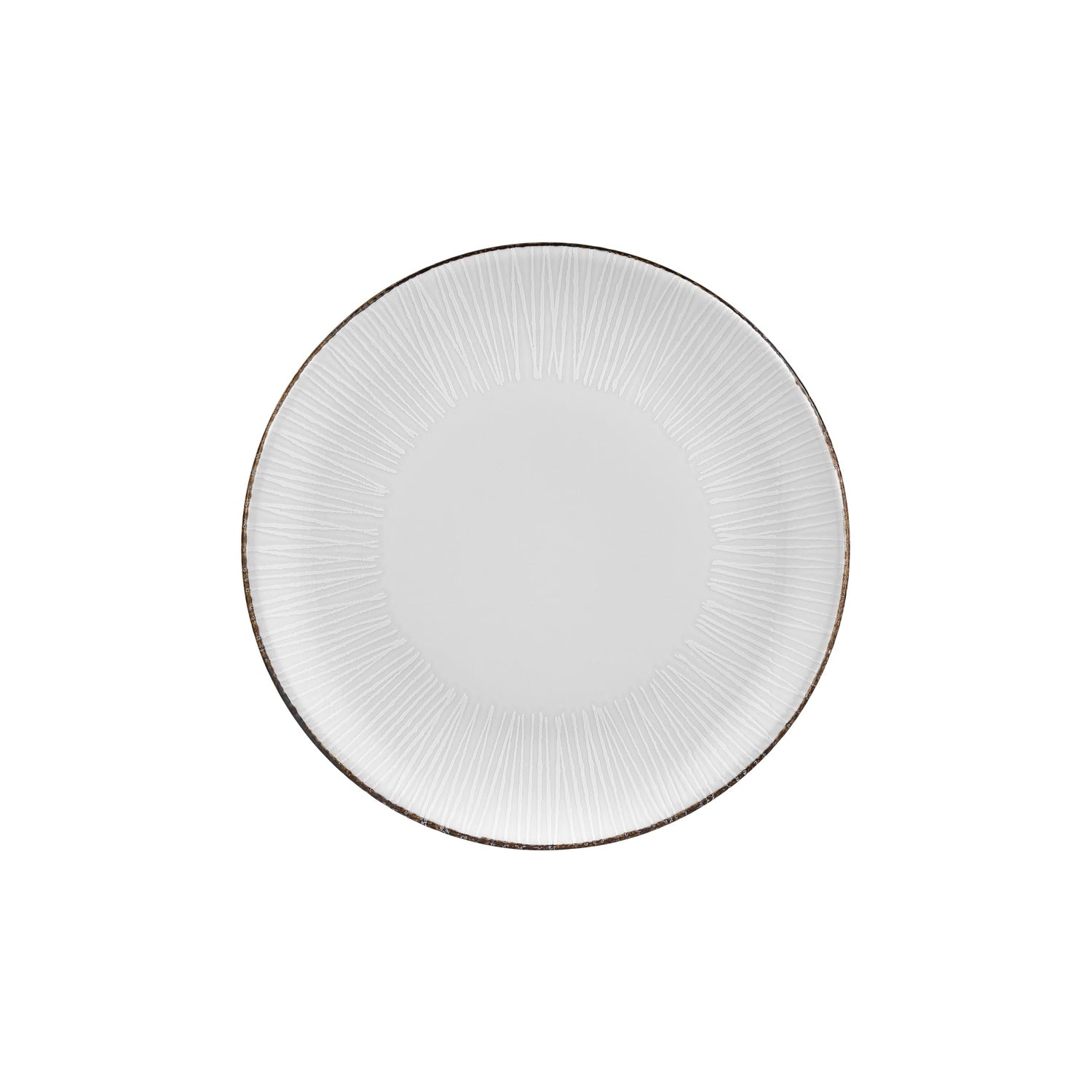 Grace dia.11.75" Round Brown Vitrified Plate (Set of 6)