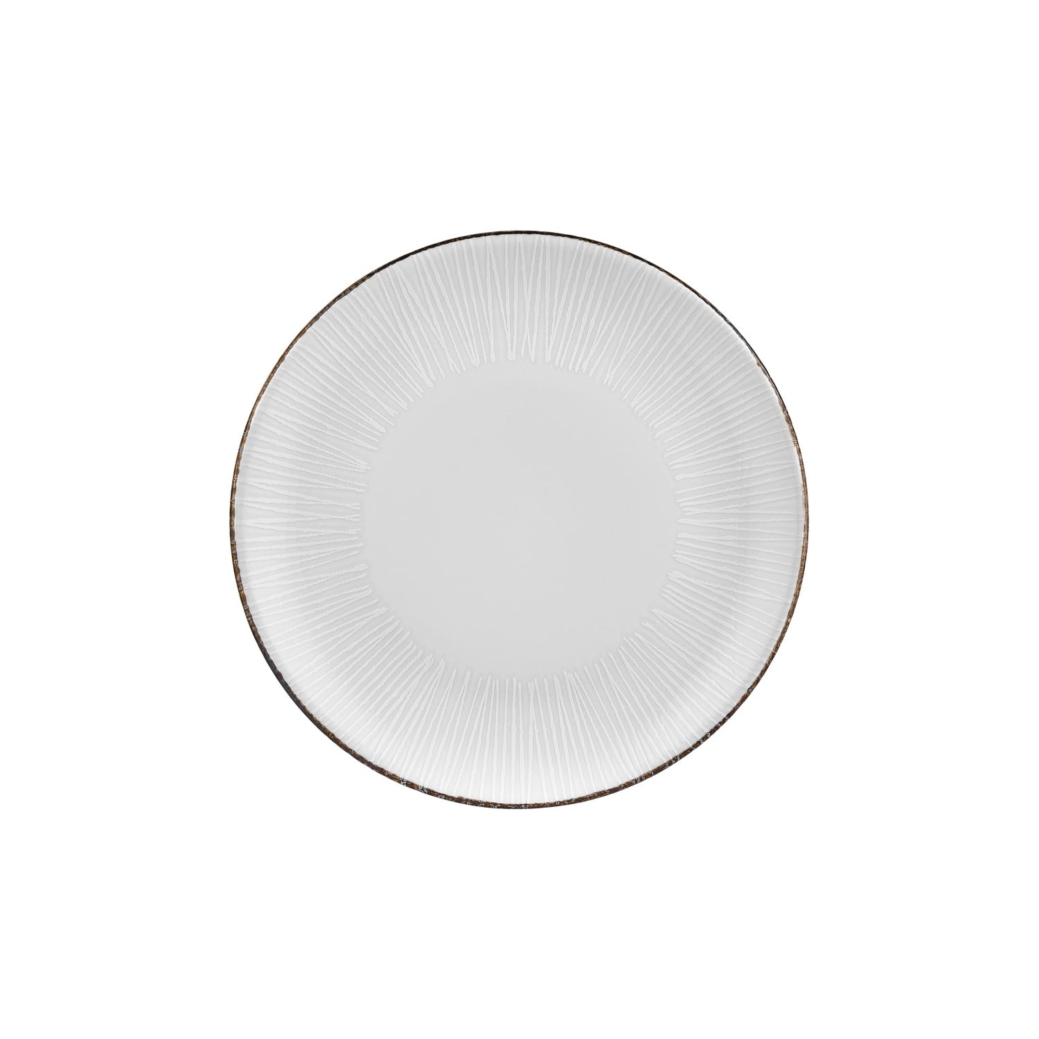 Grace dia.11.75" Round Brown Vitrified Plate (Set of 6)
