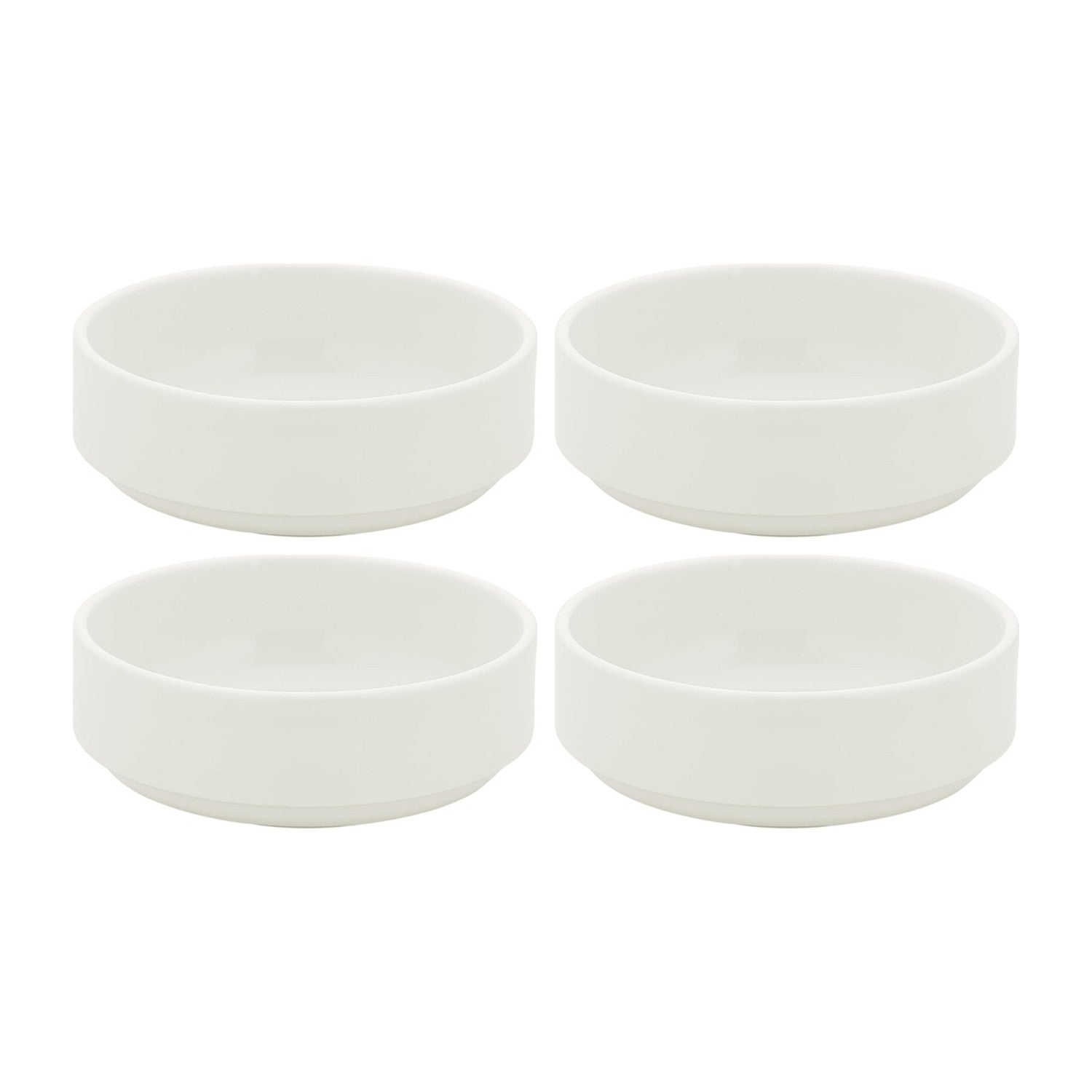 Banquet dia.2.25" h:0" 1 oz. Round Warm White Vitrified Ramekin (Set of 4)