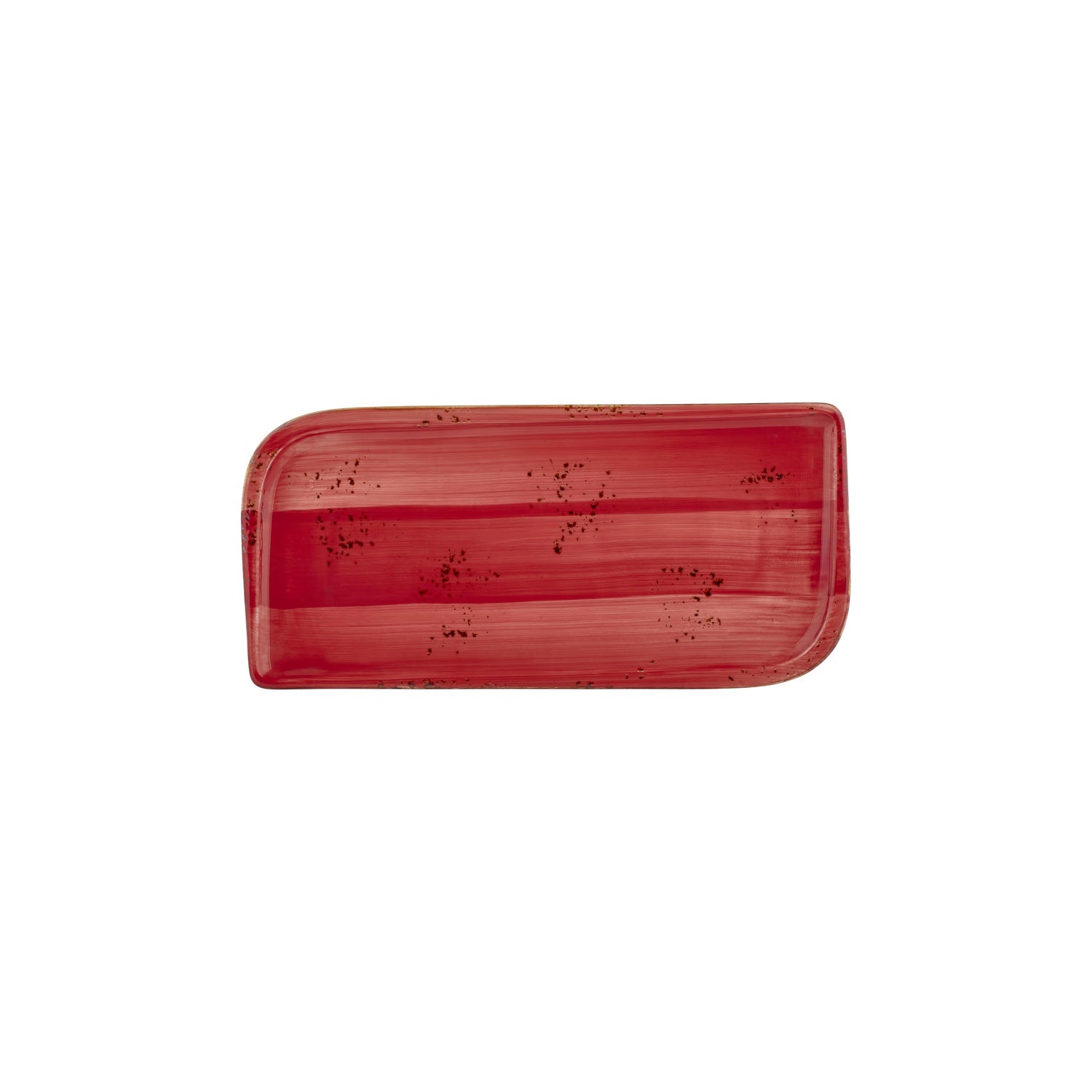 Ardent 11.75" x 7" x h:0" Rectangular Red Vitrified Platter (1 each)