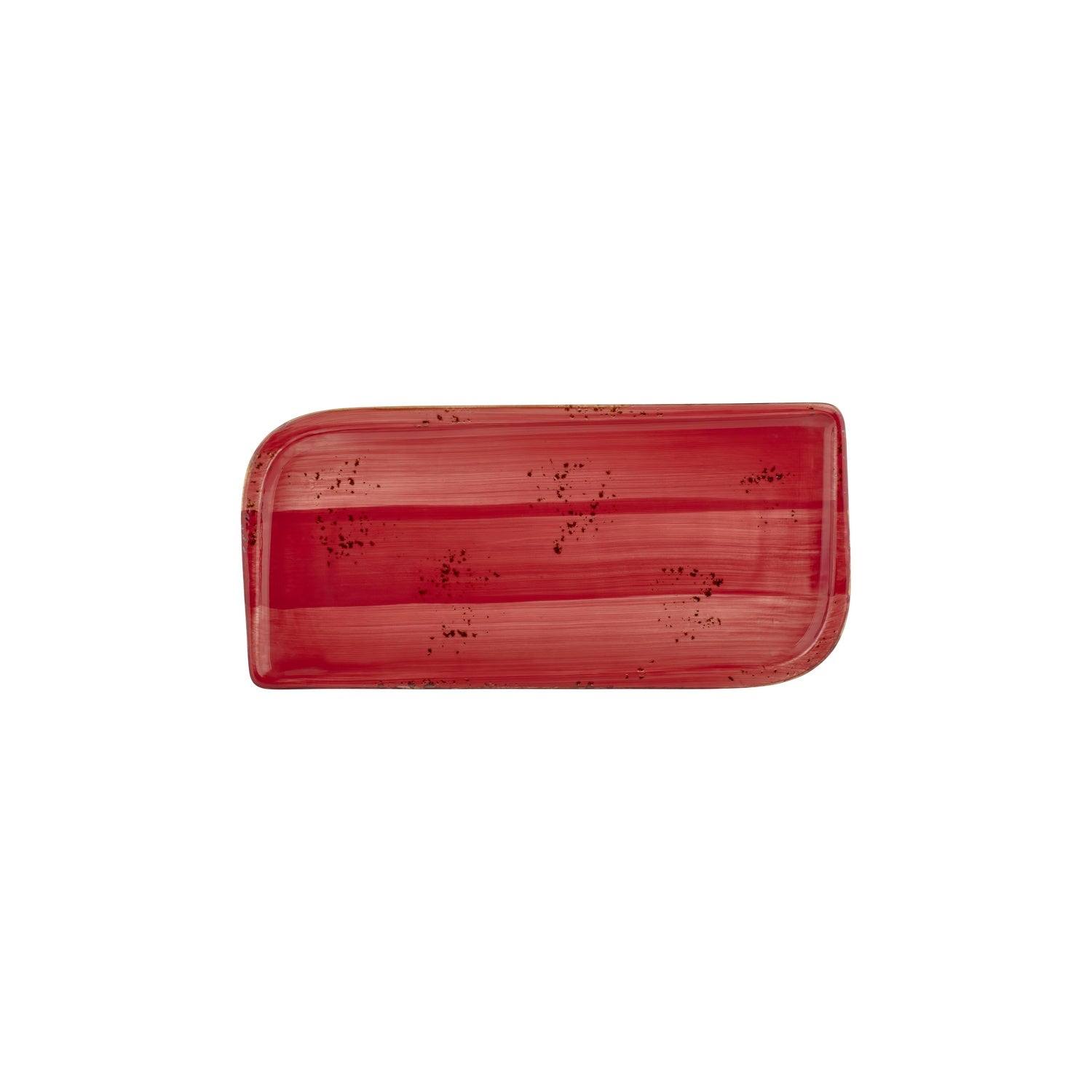 Ardent 11.75" x 7" x h:0" Rectangular Red Vitrified Platter (1 each)