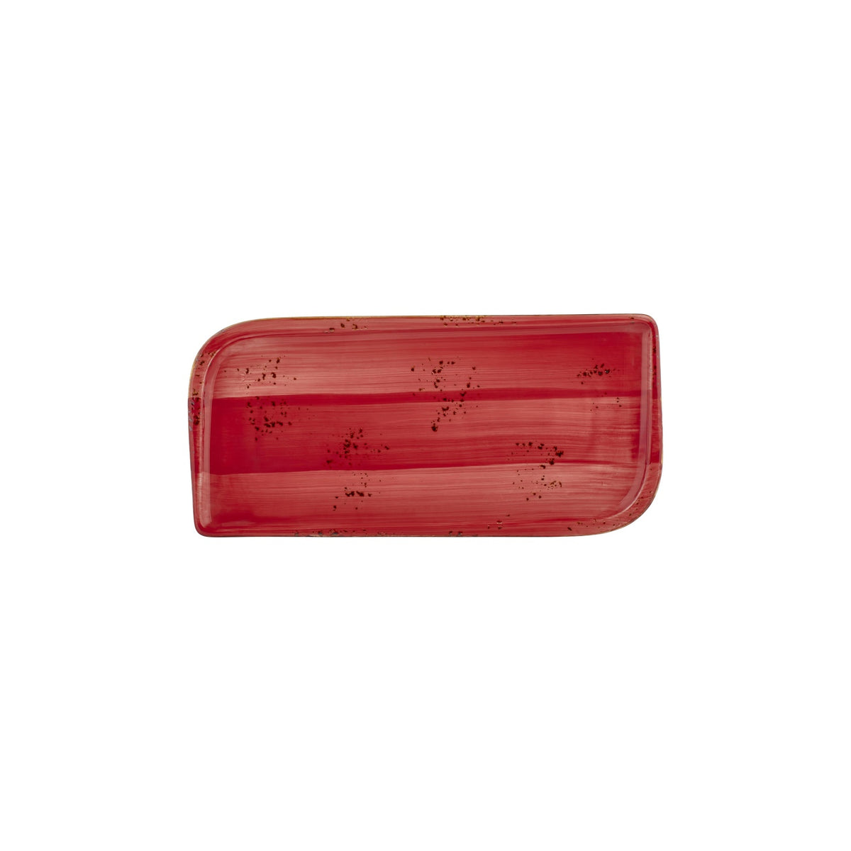 Ardent 11.75" x 7" x h:0" Rectangular Red Vitrified Platter (1 each)