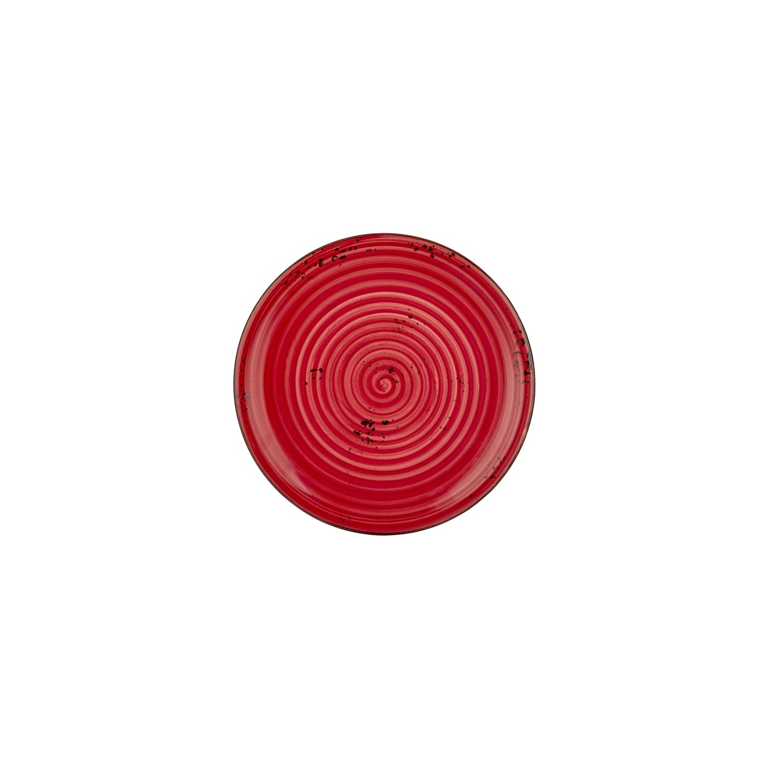 Ardent dia.8.25" Round Red Vitrified Plate (Set of 4)