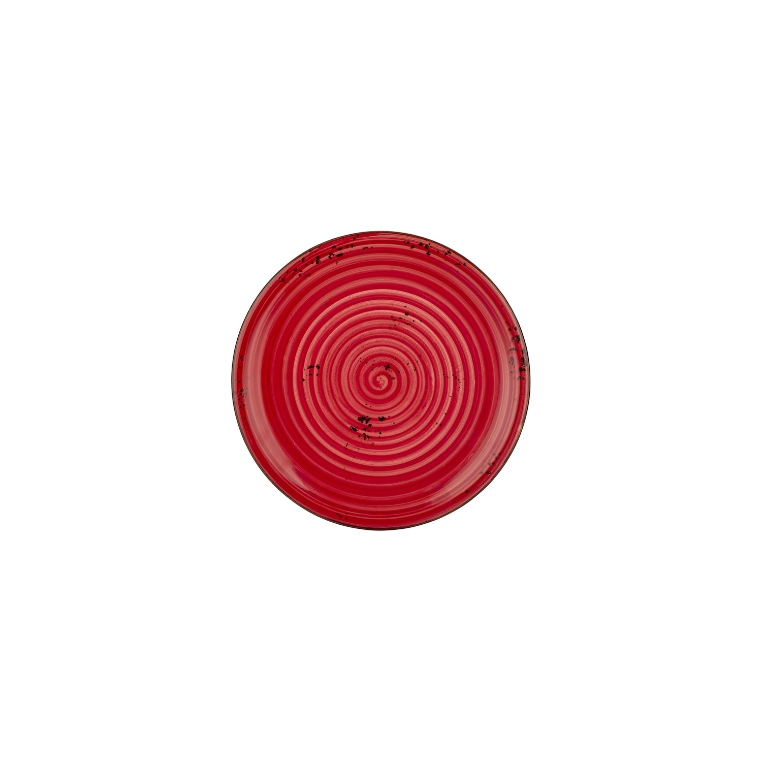 Ardent dia.8.25" Round Red Vitrified Plate (Set of 4)