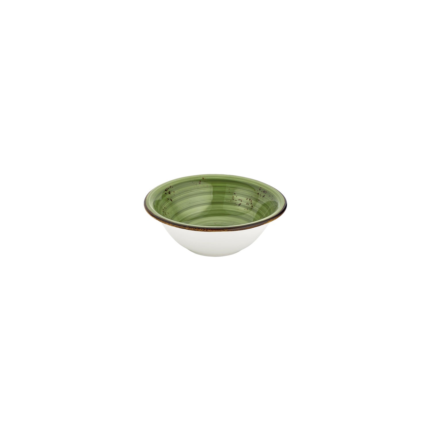 Breeze dia.6" h:2" 12 oz. Round Green Vitrified Bowl (Set of 4)