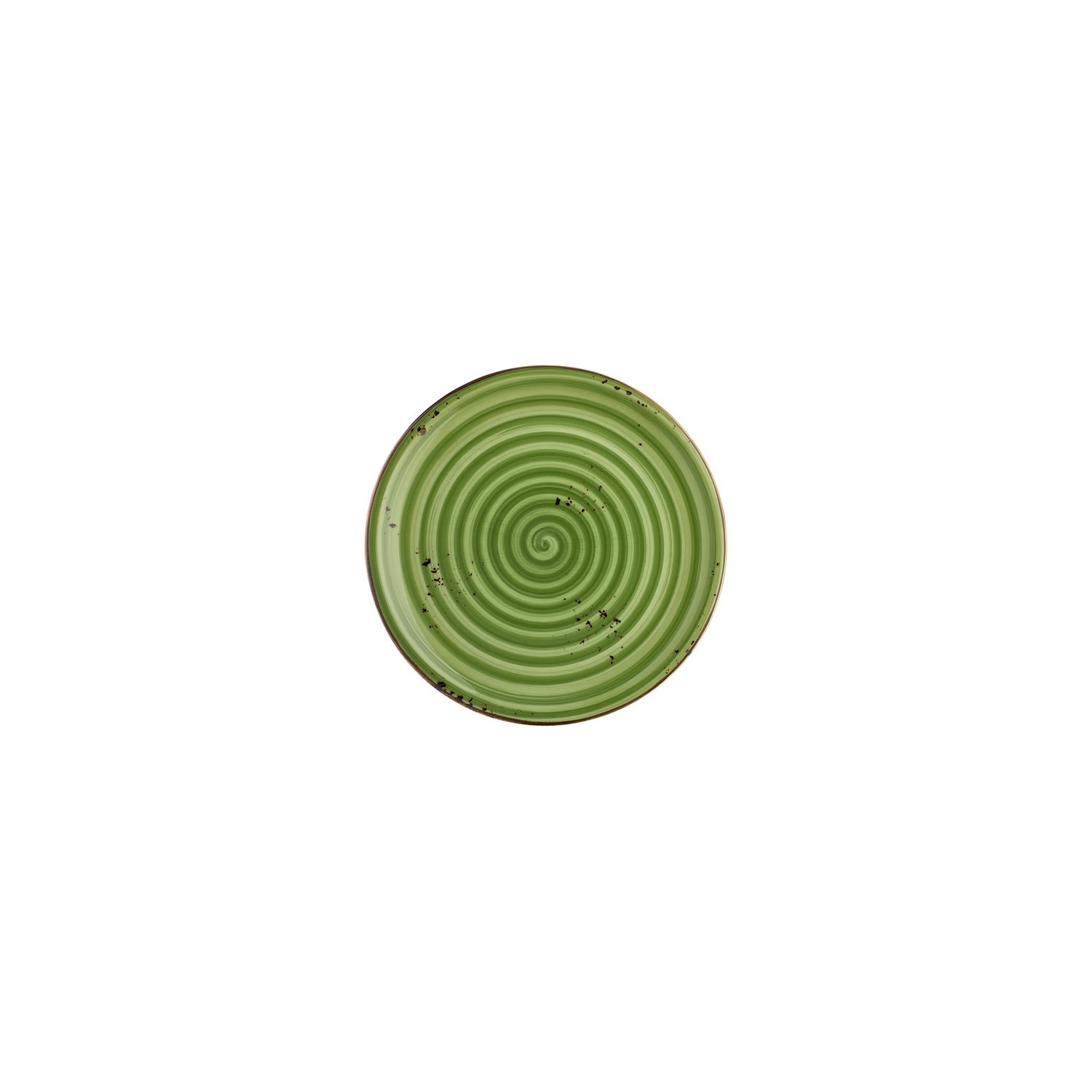 Breeze dia.6.75" Round Green Vitrified Plate (Set of 4)