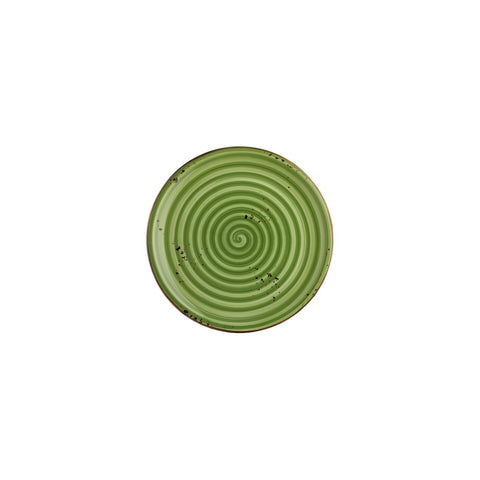 Breeze dia.8.25" Round Green Vitrified Plate (Set of 4)