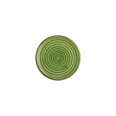 Breeze dia.8.25" Round Green Vitrified Plate (Set of 4)