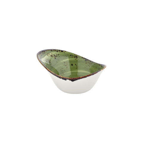 Breeze 10.25" x 7.5" x h:0" 42 oz. Organic Green Vitrified Bowl (1 each)