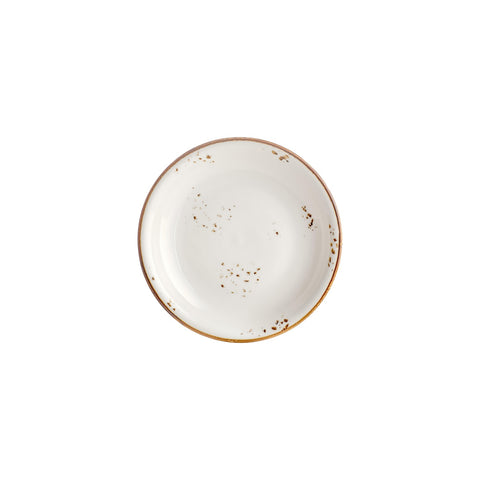 Harmony Elegance dia.9" h:1.75" 34 oz. Round Brown Vitrified Deep Plate (Set of 6)