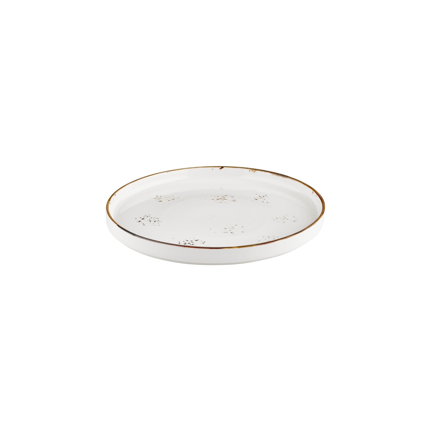 Harmony Elegance dia.10.75" Round Brown Vitrified Plate (Set of 6)
