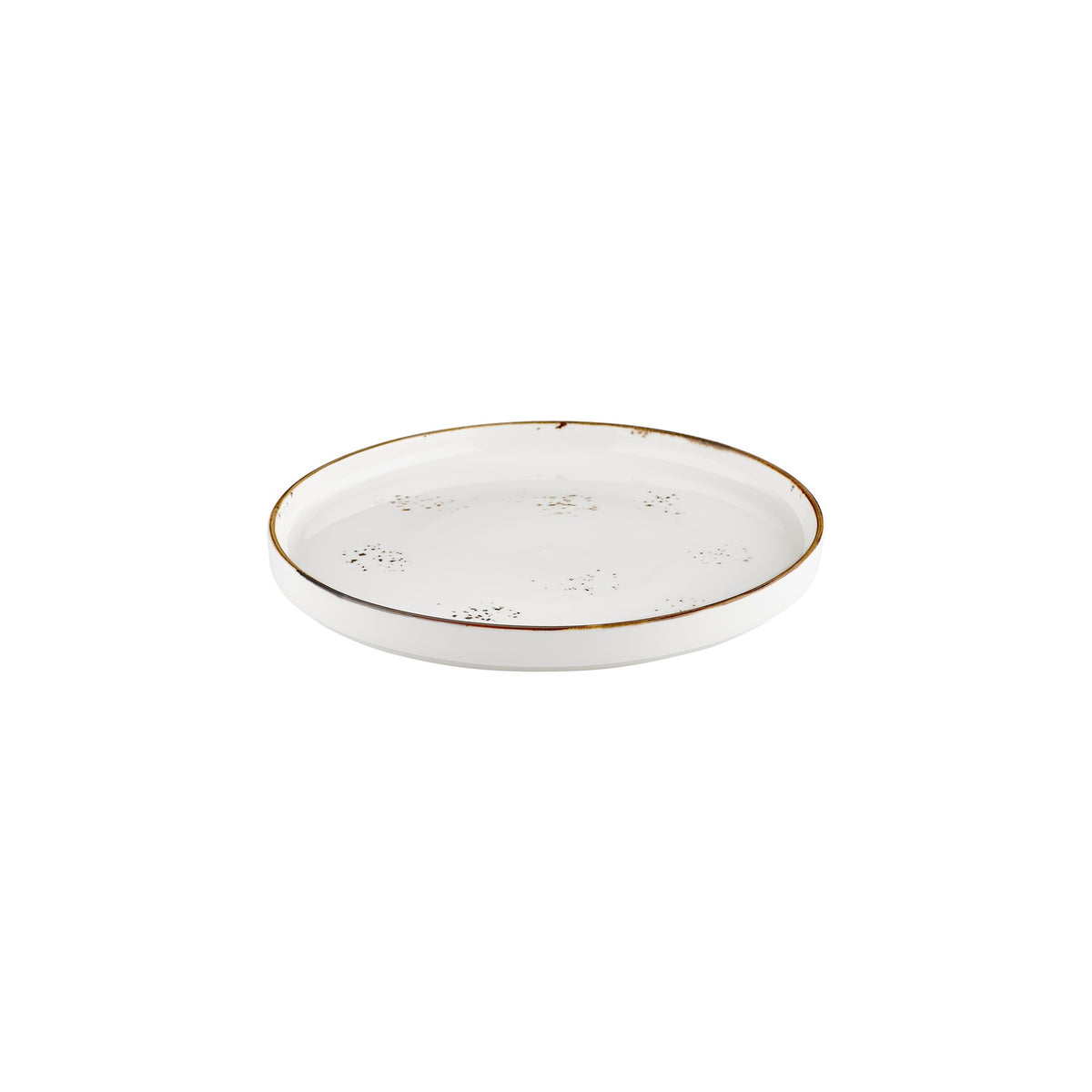 Harmony Elegance dia.10.75" Round Brown Vitrified Plate (Set of 6)