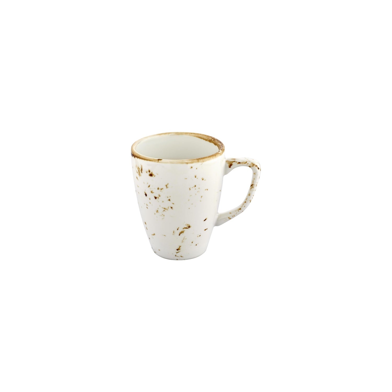 Harmony Elegance dia.3.25" h:0" 10 oz. Round Brown Vitrified Mug (Set of 6)