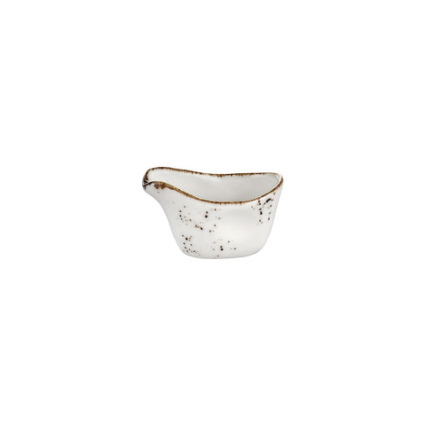 Harmony Elegance 3.25" x 2" x h:0" 2 oz. Oval Brown Vitrified Creamer (1 each)