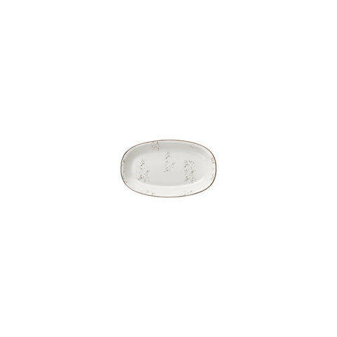 Harmony Elegance 6" x 3.5" x h:0.75" Oval Brown Vitrified Platter (1 each)